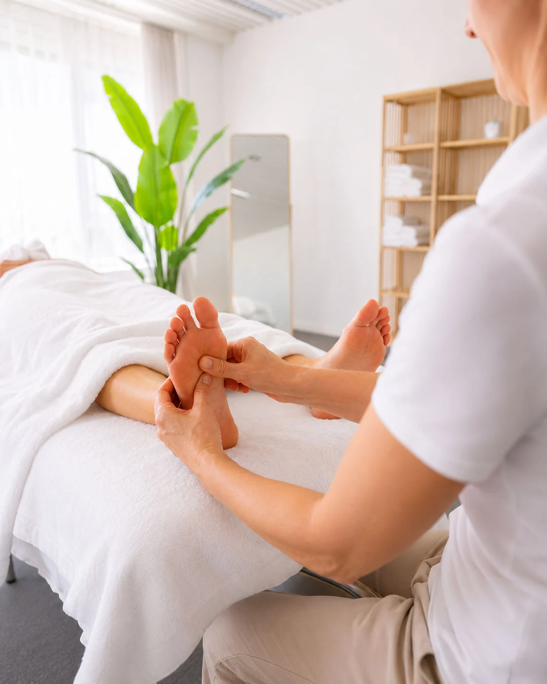 Behandlung der Fussreflexzonen in der Praxis für Herisau in Gossau